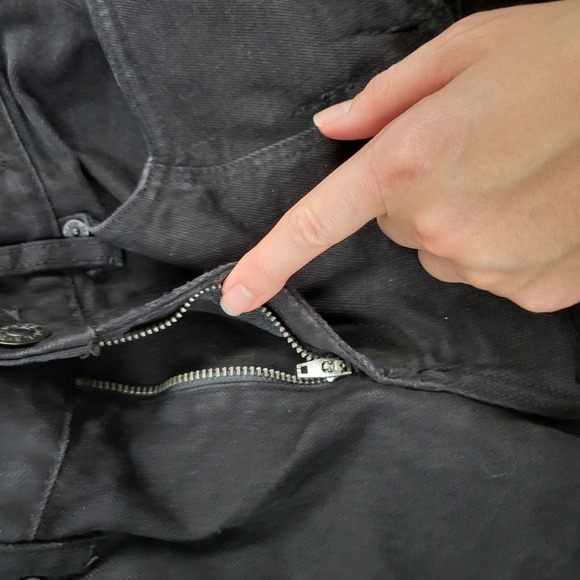 PacSun Mens Black Comfort Stretch Stacked Skinny Jeans Moto Ripped Sz 30x30 - Picture 4 of 16